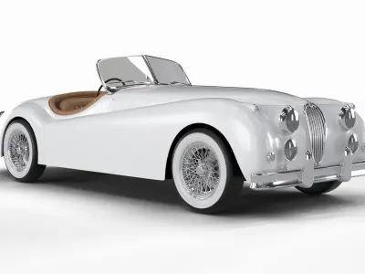 Jaguar XK140 1954 3D model