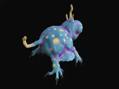 Aquatic Alien Free 3D model