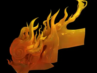 Magic Palace - Decorative Clouds 02 3D model