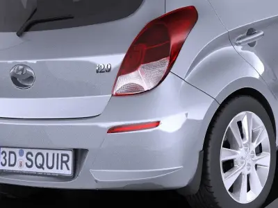 Hyundai  I20 5door 2014 VRAY 3D model