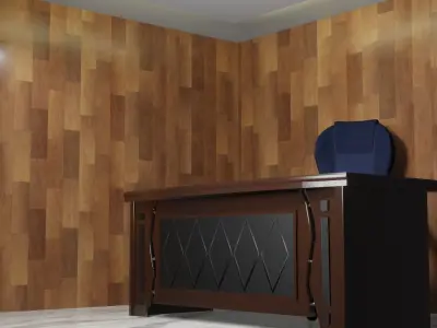 Luxury  office desk  3D model