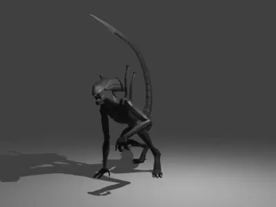 Xenomorph Alien LowPoly Free low-poly 3D model