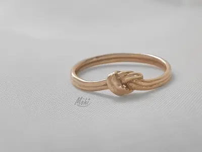 knot ring 3D print model