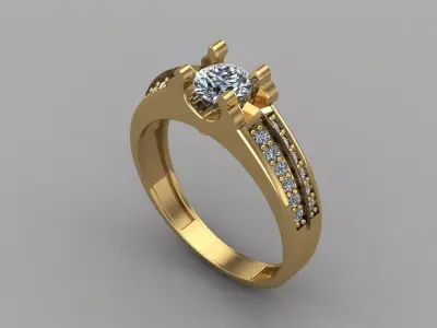 Women Ring 3DM Womens Ring 3d models 3D print model 3D print model 5