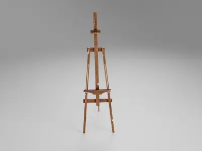 Old Easel Low-poly 3D model