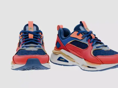 Futuristic Elegant Sneaker Low-poly 3D model