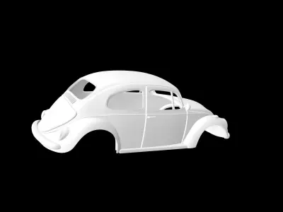 Volkswagen Beetle 3D print model