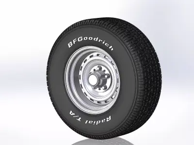 Wheel for scale model of Chevy truck 16 windows 3D print model