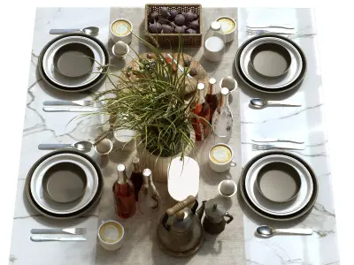 Tableware set 157 3D model