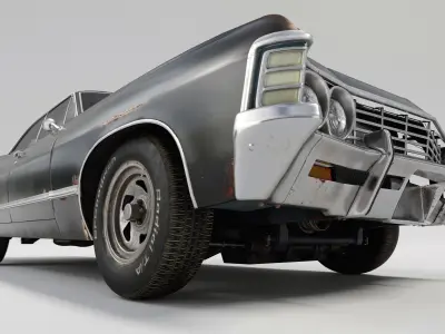 Impala 67  Low-poly 3D model