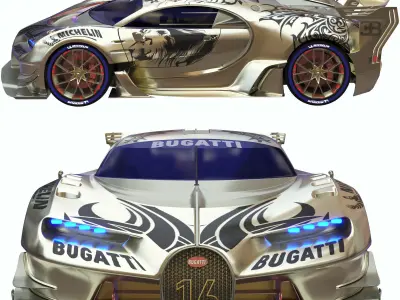 bugatti vision 3D model