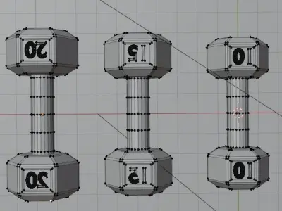 Dumbbells Pack 1  3D model