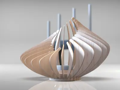 Candle Holders set - Candle Sticks - Decoration - 15 pcs 3D model