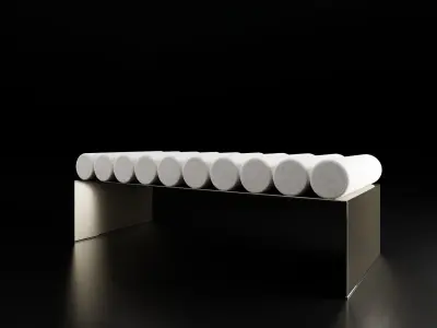 Modern couch 3D model