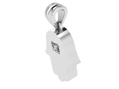 Hamsa Diamond Pendant 1308 3D print model