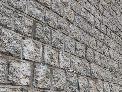 Ultra realistic Brick Old wall  3D model