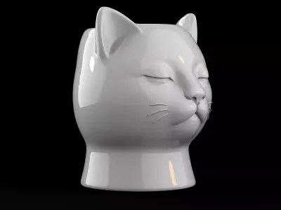 Cat Vase 3D print model