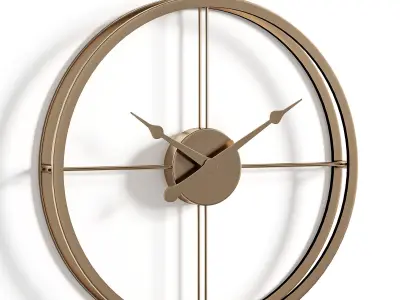 Modern Large Silent Wall Clock 3D model