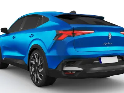 Renault Rafale 2024 Low-poly 3D model