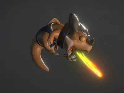 Little Dragon Low-poly 3D model