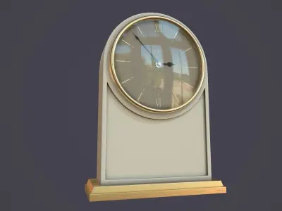 Animated Mantle Clock 3D model