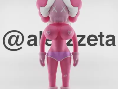 Kaws Pink Twins 1 for Print 3D print model