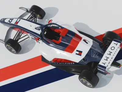 F1 Academy car by Tatuus 3D model