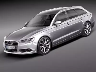 Audi a6 avant 2012 3D model