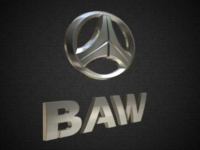 baw logo 3D model
