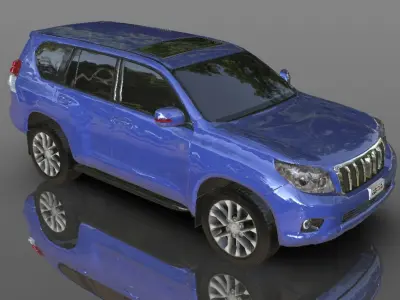 Toyota Prado Land Cruiser 3D model - Game Ready Asset Low-poly 3D model