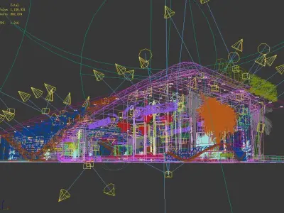 Exhibition - Area -28X16-3DMAX2009-028 3D model