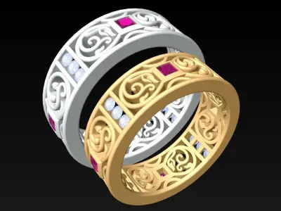 Wedding Rings - N192038 3D print model