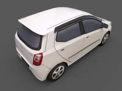 Daihatsu Ayla Low-poly 3D model