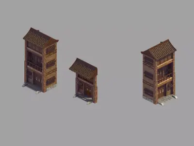 Game Mountain - Architecture - House 01 3D model