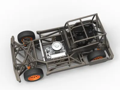 New Zealand Superstock car Base Scale 1 to 25 3D print model