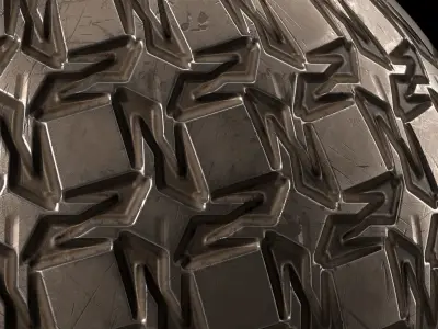 Metal Materials 57- Metal panels By Painting - Pbr 4k Seamless Texture