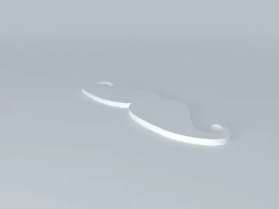 Panel Mustache Free 3D model