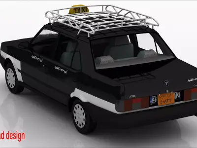 Tofas Sahin Taxi Cairo 1990 3D model