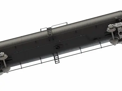 30 000 Gallon Tank Car V2 - H0 scale 3D print model
