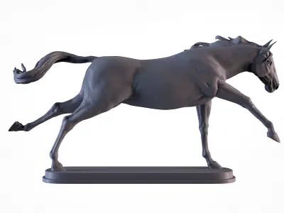 Horse Running 3D print model