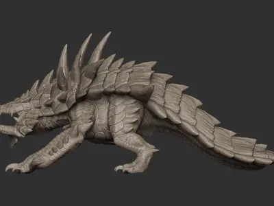 Akantor from Monster Hunter Zbrush Highpoly 3D model