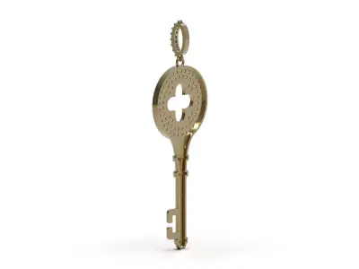 Key of Dreams stl 3d printable Pendant model jp0399 3D print model