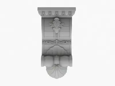 Scroll Corbel 40 3D model