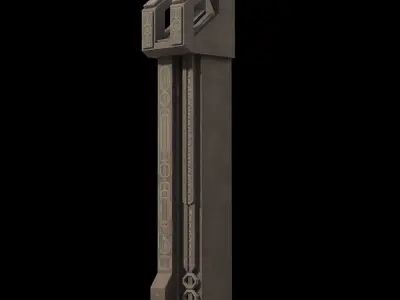 fantasy column 3D model
