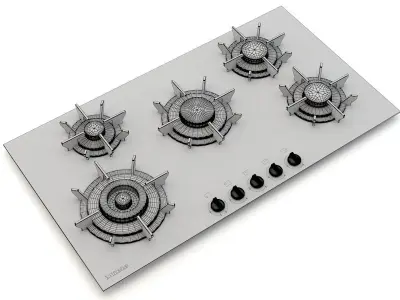 Miele collection stainless steel oven 3D model