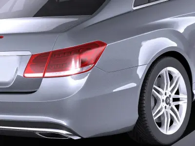 Mercedes Benz E class Coupe 2015 VRAY 3D model