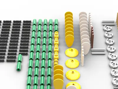 TwindBricks3D - 40646 Daffodils 3D print model