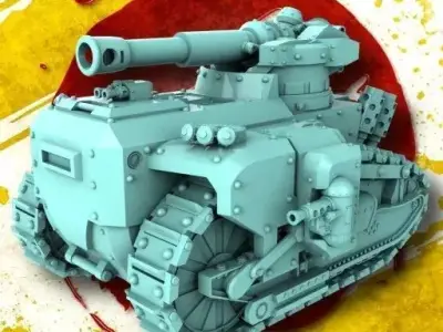 Hippo Modular Battle Tank 3D print model