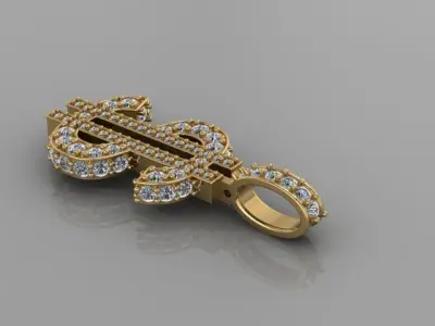 DOLLER PENDANT 3D print model