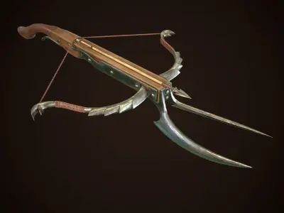 Crossbow Low-poly 3D model